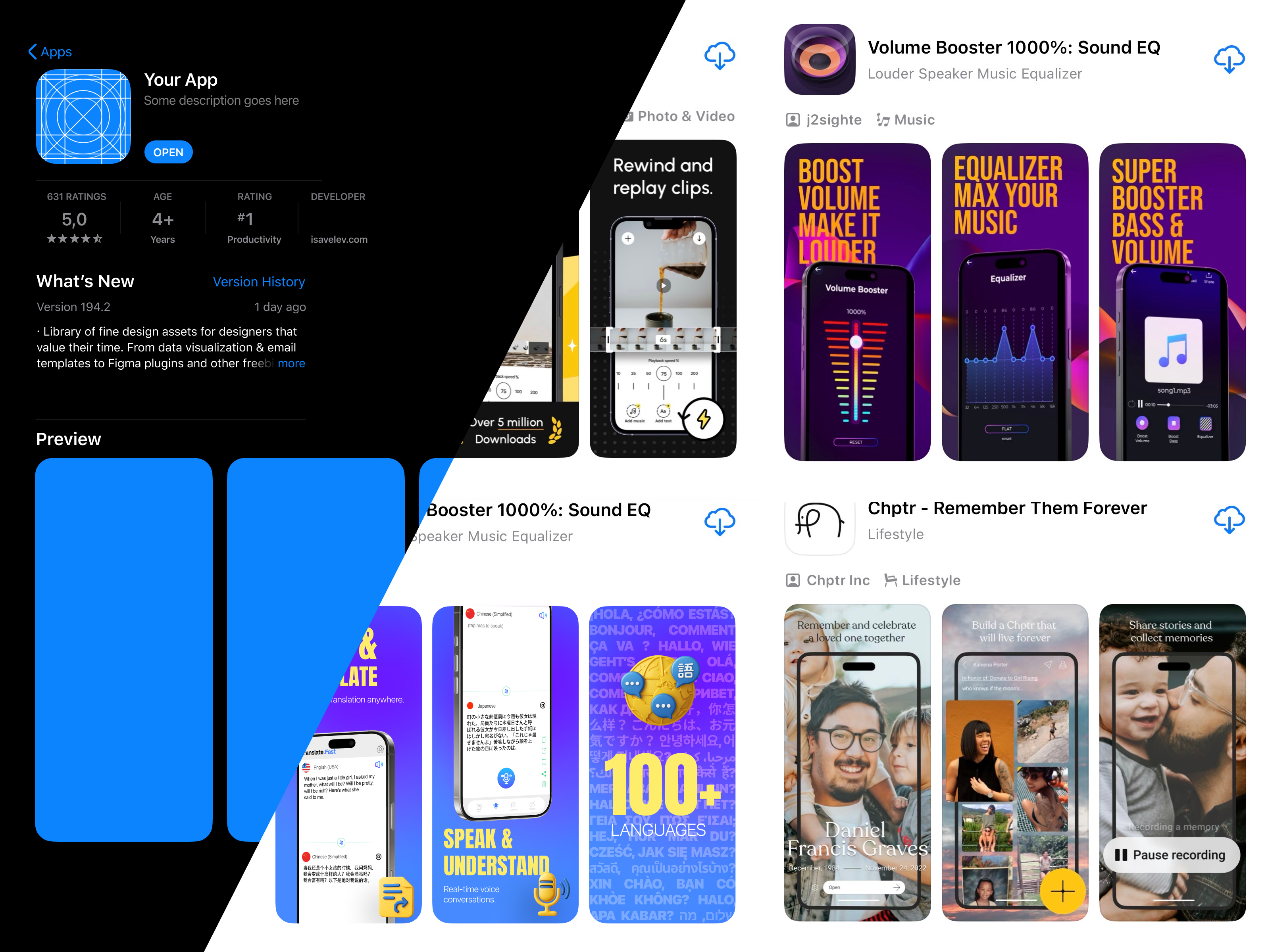 Example of App Store Screenshots – First Sale Promo